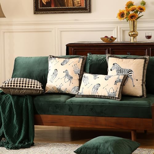 patdrea Designer Velvet Throw Pillow Cover,Set of 2,12"x20"-BrigittaB - Image 6