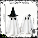 Halloween Decorations Indoor, 2 Packs Spooky Light Up Ghosts - Image 2