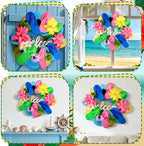 Cinnvoice Beach Slippers Wreath Artificial Front Door Wreath - Image 5