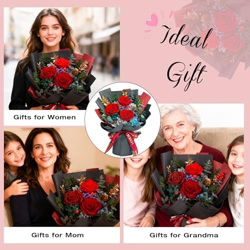 Vrioca Flowers for Delivery, Preserved Flowers Bouquets, Birthday Gifts for Women Mom - Image 3