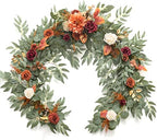 Ling's moment Terracotta Artificial Flower Garland Fall Wedding Arch 6 FT by LingsMoment