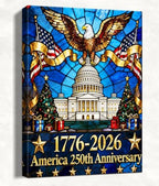 HomeifHue 250th American Anniversary Canvas Wall Art 4th of July USA Decorations American Flag Painting Picture Eagle Pictures Wall Decor Independence Day Home Decor(F1 16x20in) by HomeifHue