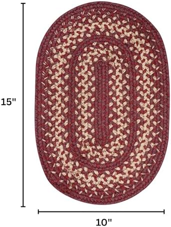 Homespice Autumn Maple Jute Braided Table Mats, Oval 10x15 Set of 4 - Image 2
