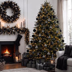 Hollowfly Black 56 Pcs Velvet Christmas Balls Ornaments Set - Image 5