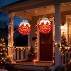 Outdoor Christmas Ball Ornaments, Pop Up Lighted Ball with DIY Sticker - Image 6
