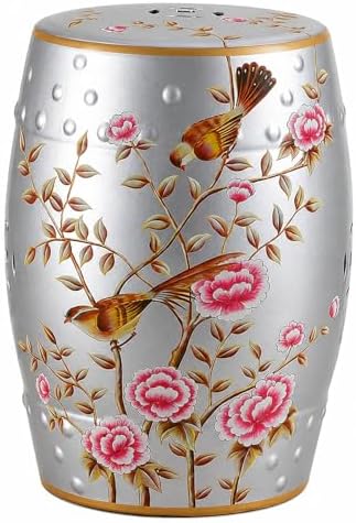 Lefedrasticity Ceramic Garden Stool Outdoor Decorative Garden Stools Hand-Painted Chinoiserie Decor Drum Stool for Garden Patio Backyard Balcony Living Room Bathroom (Silver, Pattern 7) by %F0%9D%97%9F%F0%9D%97%B2%F0%9D%97%B3%F0%9D%97%B2%F0%9D%97%B1%F0%9D%97%BF%F0%9D%97%AE%F0%9D%98%80%F0%9D%98%81%F0%9D%97%B6%F0%9D%97%B0%F0%9D%97%B6%F0%9D%98%81%F0%9D%98%86