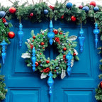 Mifoci 8 Pcs 6 Inch Mercury Glass Finial Christmas Ornaments,Blue - Image 6