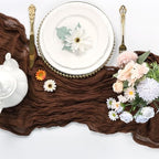 12 Pack Brown Cheesecloth Table Runner 10Ft 23 x 120 Inch - Image 3