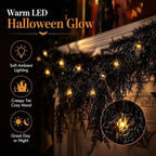Halloween Lighted Creepy Vine Garland LED Black Vine Fireplace Decor，8.8ft - Image 6