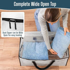 VENO Moving Bags, Storage Bags, Wide Open Top, Clear, 8 Pack - Image 3