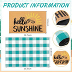 Tinideya 2 Pcs Hello Sunshine Door Mat 23.6 X 35.4 Inches - Image 2