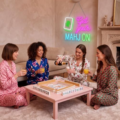 Zhengmy Mahjong Neon Sign for Wall Decor Get Your Mahjong Neon Sign - Image 6