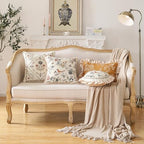 ISAENNE Designer Linen Throw Pillow Cover,Set of 2,18"x18"-Cornucopia B - Image 6