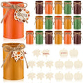 16 Pack Thanksgiving Centerpieces, Galvanized Metal Fall Vases by Acellegic