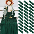 30 Pack Emerald Green Table Runner 10Ft Cheesecloth Table Runner Long Boho Cheese Cloth Table Runners Romantic Sheer Fabric Gauze Table Runners for Wedding Party Bridal Shower by YMHPRIDE
