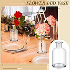 Lallisa 30 Pcs 4.9 Inches Small Glass Bud Vases Bulk Mini, Clear - Image 5
