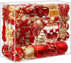 SHareconn 135Pcs Christmas Tree Ornaments Set, Christmas Tree Decorations by SHareconn