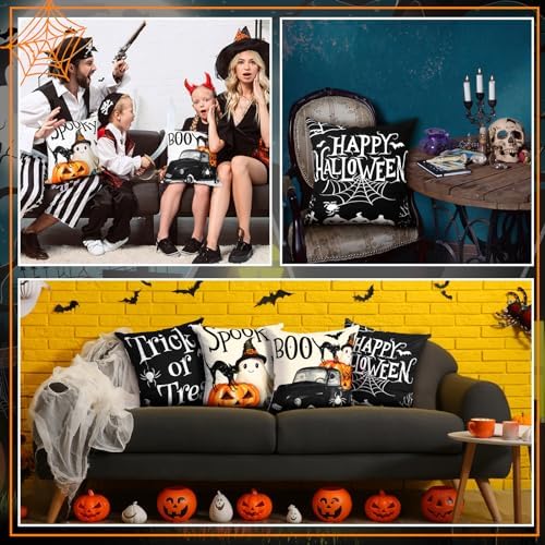 GlikCeil Set of 16 Winter Pillow Covers 18 x 18 Inch Seasonal Throw Pillow Covers Christmas Holiday Pillowcases Decorative Cushion Pillowcases for Farmhouse Home Couch Sofa Decor - Image 6