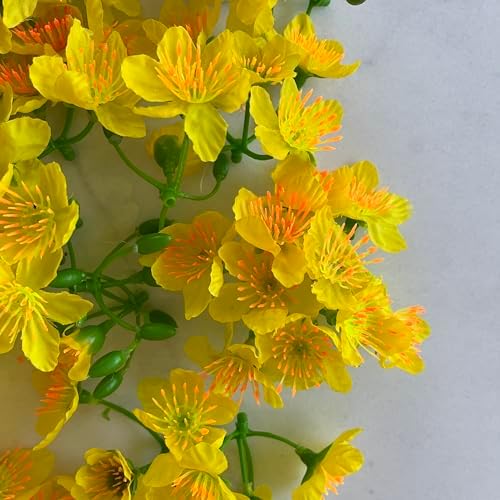 Vietnamese New Year Decorations Fake Flowers - Vietnamese Artificial Ochna Integerrima Flowers - HOA Mai Vai TET (2 Bags) by Unknown