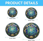 Flower of Life Altar Stained Glass Window 9.8" - Image 6