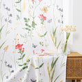 youleyar Floral Curtains 84 Inches Long for Living Room 2 Panels Printed Pattern Curtain Rod Pocket Spring Summer Watercolor Flowers/Leaves Window Drapes for Girls Bedroom, 52" W x 84" L by Youleyar