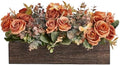 Dahey Artificial Flowers in Wood Box, Fall Centerpieces for Table Decor by Dahey