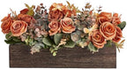 Dahey Artificial Flowers in Wood Box, Fall Centerpieces for Table Decor by Dahey