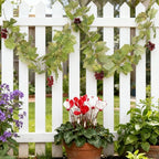 4PCS Artificial Grape Vines with Fruits, Greenery Leaf Garland Plant, 6.56Ft Fake Grapes Leaves for Indoor Outdoor Home Decoration Wedding Party Photo Wall Display - Image 3
