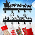 Blulu Christmas Stocking Wall Rack with 5 Hangers Holder by Blulu