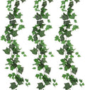 M METERXITY 3-Pack Artificial Ivy Vines Kit, 6 ft Silk Greenery Fake Ivy Vines for Room Decor, Ivy Garland for Bedroom/Window/Wedding/Party/Wall Hanging Plants [Dark Green] by MMETERXITY