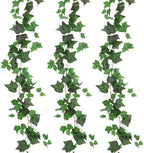 M METERXITY 3-Pack Artificial Ivy Vines Kit, 6 ft Silk Greenery Fake Ivy Vines for Room Decor, Ivy Garland for Bedroom/Window/Wedding/Party/Wall Hanging Plants [Dark Green] by MMETERXITY