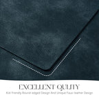 MOSAYT Vinyl Faux Leather Placemats, Set of 12, Navy Blue - Image 5
