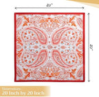 Maison d' Hermine Cloth Napkins Set of 4 Reusable 100% Cotton (20" x 20") - Image 4