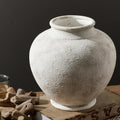 Ceramic Large Vase, Flower Rustic Vase Farmhouse Decorative Big Vases Floral Pottery Vases for Home Decor Table Living Room Entryway Mantel Bedroom Bathroom Kitchen - 9.6" D by ooit