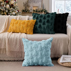DFXSZ Christmas Tree Pillow Covers 18x18 Set of 2 Christmas Decor Blue - Image 3