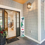 Summer watermelon Welcome Sign for Front Door Outdoor Porch Sign Home Decor Porch Standing Welcome Yard Sign Wood Door Sign Tall Summer Welcome Garden Sign Seasonal Wall Decorations for Outside Patio - Image 4