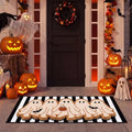 Moucuny 2 Pcs Halloween Front Door Mat, Outdoor Ghost Doormat, Non Slip by Moucuny
