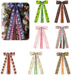 8 Pcs Large Door Ribbons Bow 25in Wreath Sash for Wall, Decor for Home by MoYueno