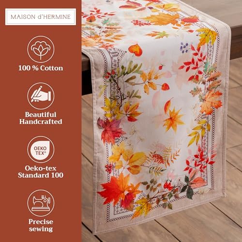 Maison d' Hermine Table Runner 100% Cotton 14.50" x 108" (Double Layer) - Image 2