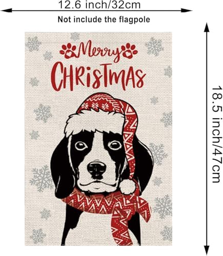 Seasonal Garden Flags Beagle Double Sided Flags Set of 11 Holiday Farmhouse Indoor Outdoor Yard Lawn Christmas Gifts Decorations 12.5x18 Inch - Image 2