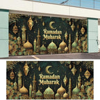 Ramadan Mubarak Garage Door Banner 7x16FT, Islamic Crescent Moon & Lanterns Design, Outdoor Decoration for Ramadan and Eid Celebrations - Image 6