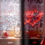 Valentine Window Lighted Red Heart with Arrow, 16 Inch 50 LEDs Iron Frame Hanging Light, Love Window Silhouette Party Decoration Indoor for Mother's Day Wedding, Proposal, Birthday (2) - Image 3