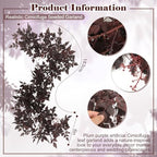 1 Pcs Plum Cimicifuga Seeded Garland, Fall Leaf Mantle Decor, 6 ft - Image 2
