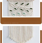 BMIDRUT Macrame Hanging Tapestry Boho Hand Woven Tapestries Dream Catchers Boho Wall Art Decor Home Wall Decor Wall Pediment 16x30 Inch - Image 3