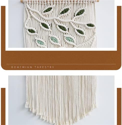 BMIDRUT Macrame Hanging Tapestry Boho Hand Woven Tapestries Dream Catchers Boho Wall Art Decor Home Wall Decor Wall Pediment 16x30 Inch - Image 3