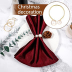 Set of 80 Pearl Napkin Rings, Gold Napkin Ring Holders with Faux Pearls - Image 6