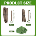 Janinka 4 Pcs 118in Large Bendable Artificial Tree Branches with Moss - Image 4