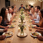 Tioncy 6 Pcs Burlap Table Runner Wood Slices Rustic Farmhouse Set,50ft - Image 6