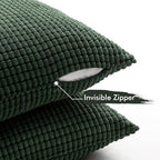 MIULEE Decorative Pillow Covers 18x18 Inch Set of 4 Christmas Dark Green - Image 5