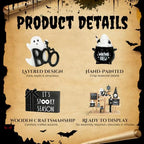 Halloween Decorations Indoor, 8pcs Halloween Tiered Tray Decor Set - Image 2